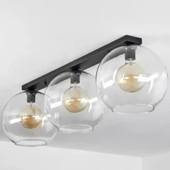 Plafonnier Verre 30 cm Koyoto Clair, 3 lumières