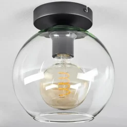 Plafonnier Verre 20 cm Koyoto Clair, 1 lumière