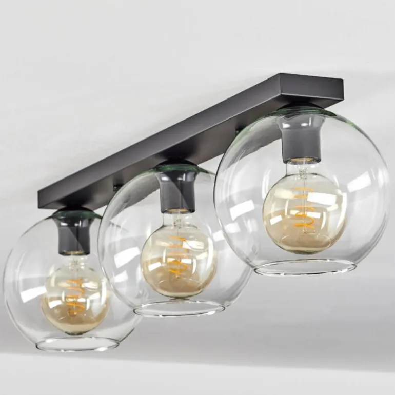 Plafonnier Verre 20 cm Koyoto Clair, 3 lumières