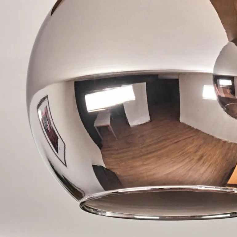 Plafonnier Verre 15cm Montgomery Écru, Noir, 4 lumières
