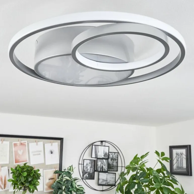 Plafonnier Vignier LED Titane, 1 lumière
