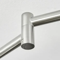 Plafonnier Villenauxe LED Nickel mat, 6 lumières