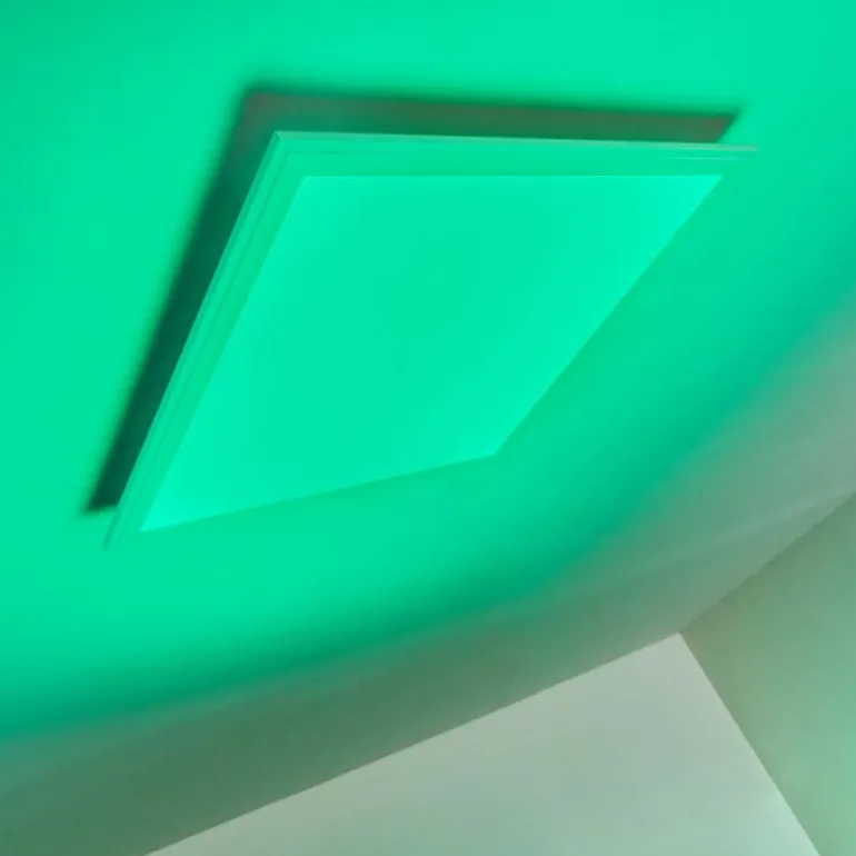 Plafonnier Voisines LED Blanc, 1 lumière, Télécommandes, Changeur de couleurs