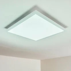 Plafonnier Voisines LED Blanc, 1 lumière, Télécommandes, Changeur de couleurs