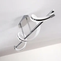Plafonnier Vora LED Chrome, 1 lumière