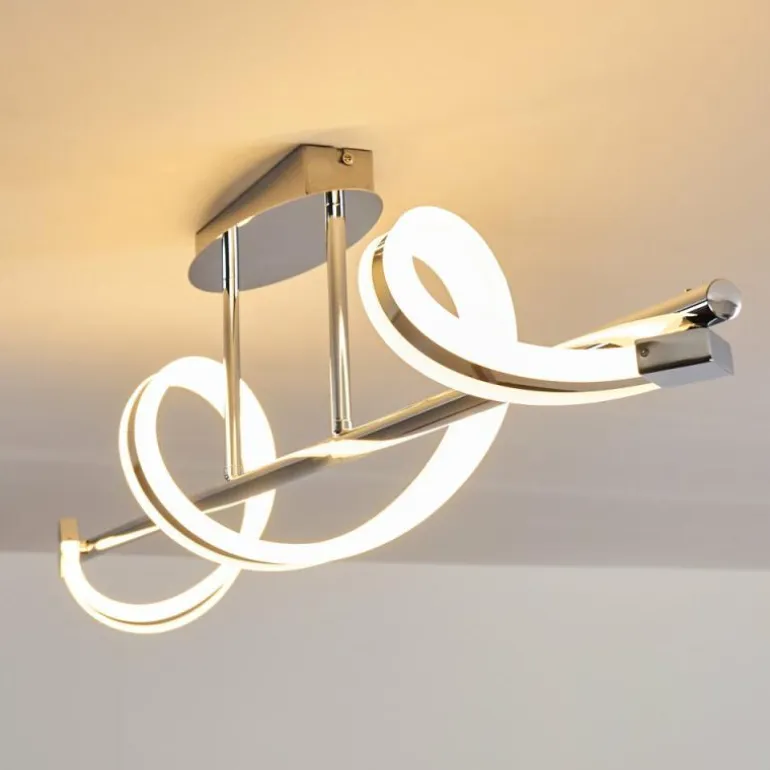 Plafonnier Vora LED Chrome, 1 lumière