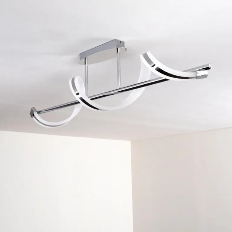 Plafonnier Vora LED Chrome, 1 lumière