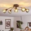 Plafonnier Warga LED Bronze, 5 lumières