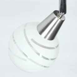 Plafonnier Warga LED Nickel mat, 1 lumière