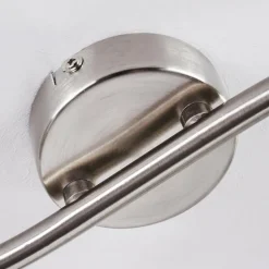 Plafonnier Warga LED Nickel mat, 2 lumières