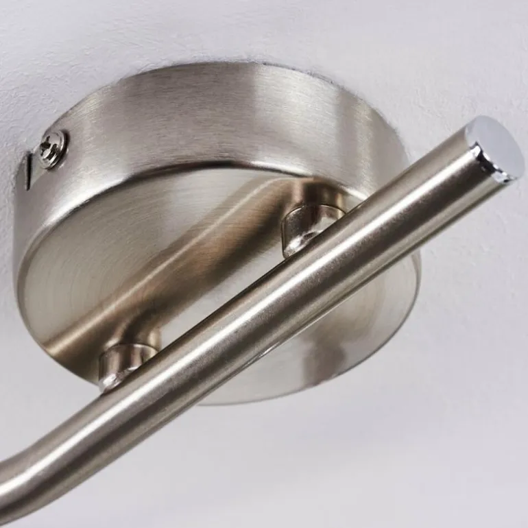 Plafonnier Warga LED Nickel mat, 3 lumières