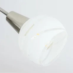 Plafonnier Warga Nickel mat, 5 lumières