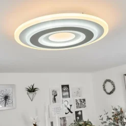 Plafonnier Wawo LED Blanc, 1 lumière, Télécommandes