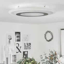 Plafonnier Wawo LED Blanc, 1 lumière, Télécommandes