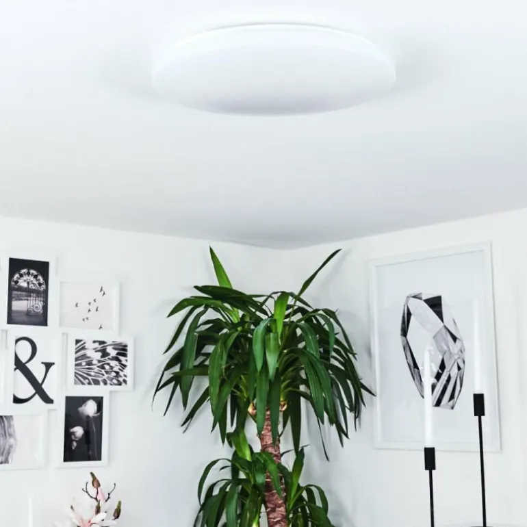 Plafonnier Weesen LED Blanc, 1 lumière, Détecteur de mouvement