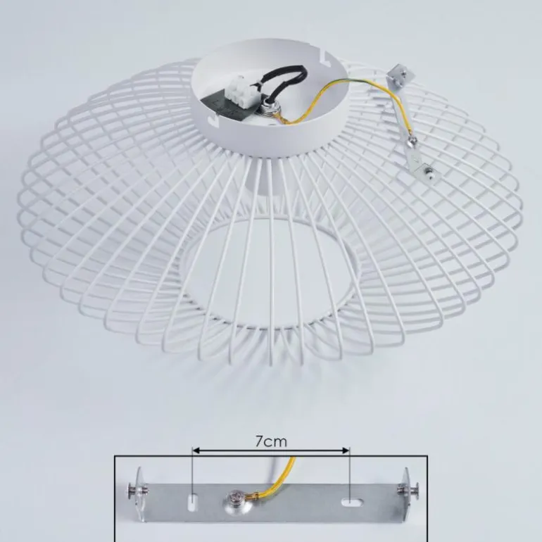 Plafonnier Wemude Blanc, 1 lumière