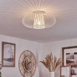 Plafonnier Wemude Blanc, 1 lumière