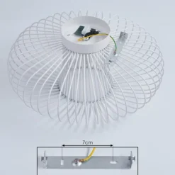 Plafonnier Wemude Blanc, 1 lumière