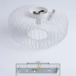 Plafonnier Wemude Blanc, 1 lumière
