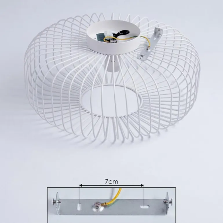 Plafonnier Wemude Blanc, 1 lumière