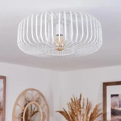 Plafonnier Wemude Blanc, 1 lumière