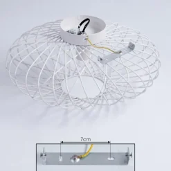 Plafonnier Wemude Blanc, 1 lumière