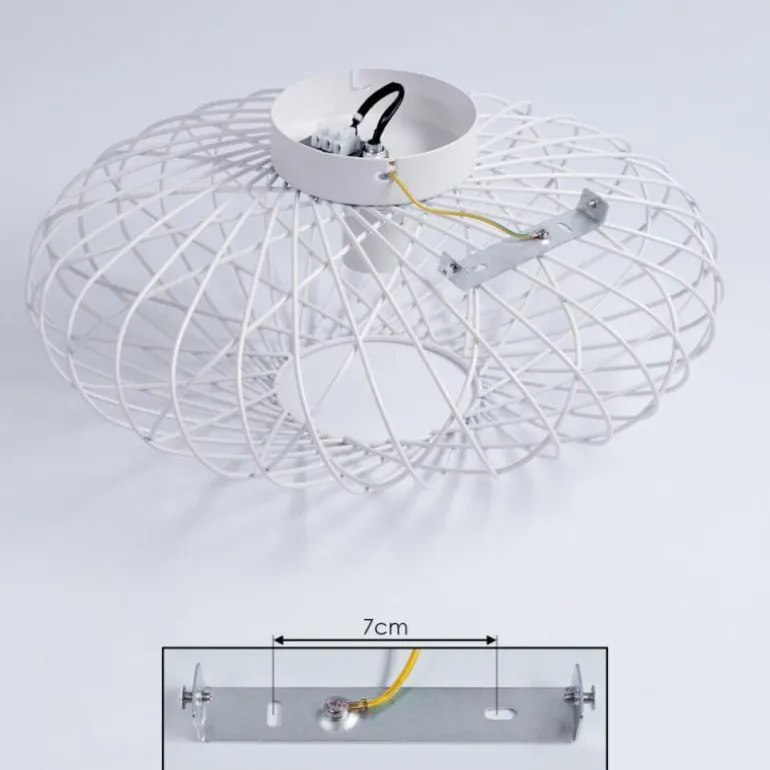 Plafonnier Wemude Blanc, 1 lumière