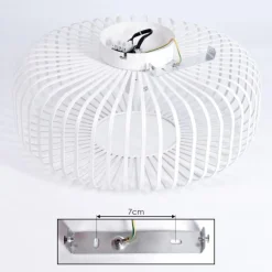 Plafonnier Wemude Blanc, 1 lumière