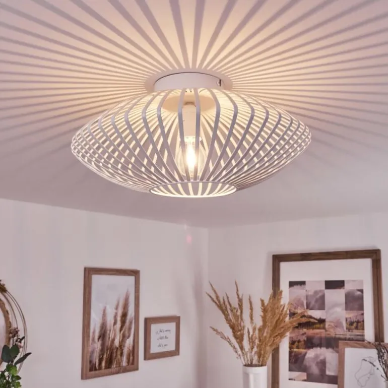 Plafonnier Wemude Blanc, 1 lumière