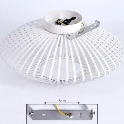 Plafonnier Wemude Blanc, 1 lumière