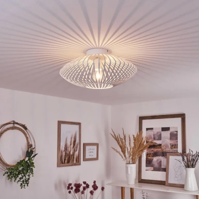 Plafonnier Wemude Blanc, 1 lumière