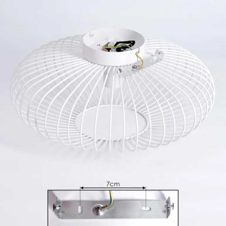 Plafonnier Wemude Blanc, 1 lumière