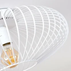 Plafonnier Wemude Blanc, 1 lumière