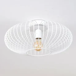 Plafonnier Wemude Blanc, 1 lumière