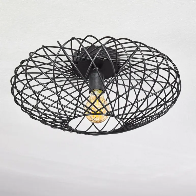 Plafonnier Wemude Noir, 1 lumière