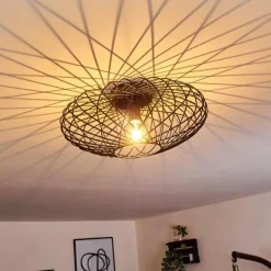 Plafonnier Wemude Noir, 1 lumière