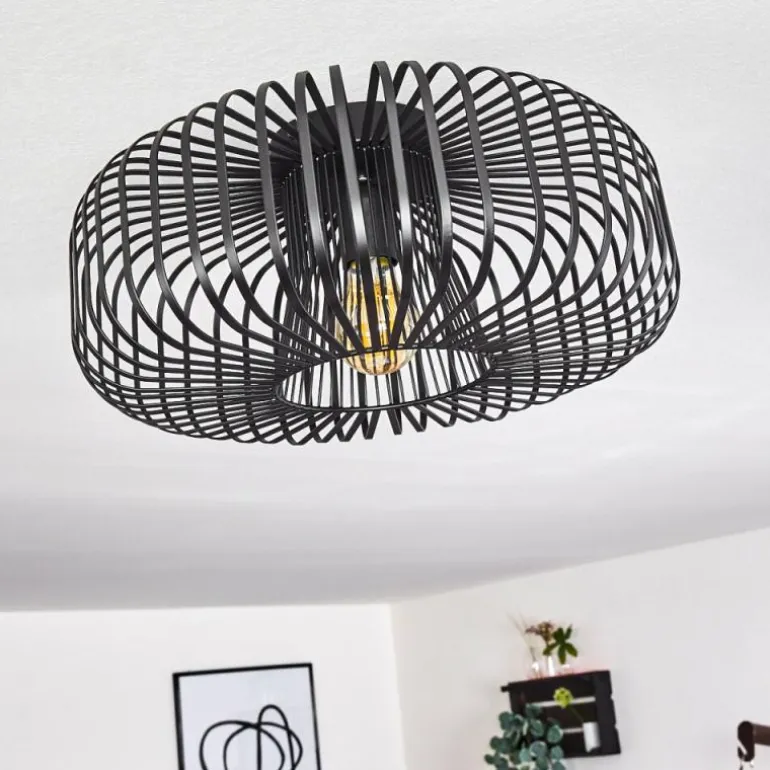 Plafonnier Wemude Noir, 1 lumière