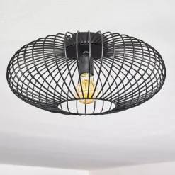 Plafonnier Wemude Noir, 1 lumière