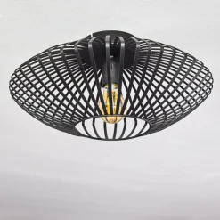 Plafonnier Wemude Noir, 1 lumière