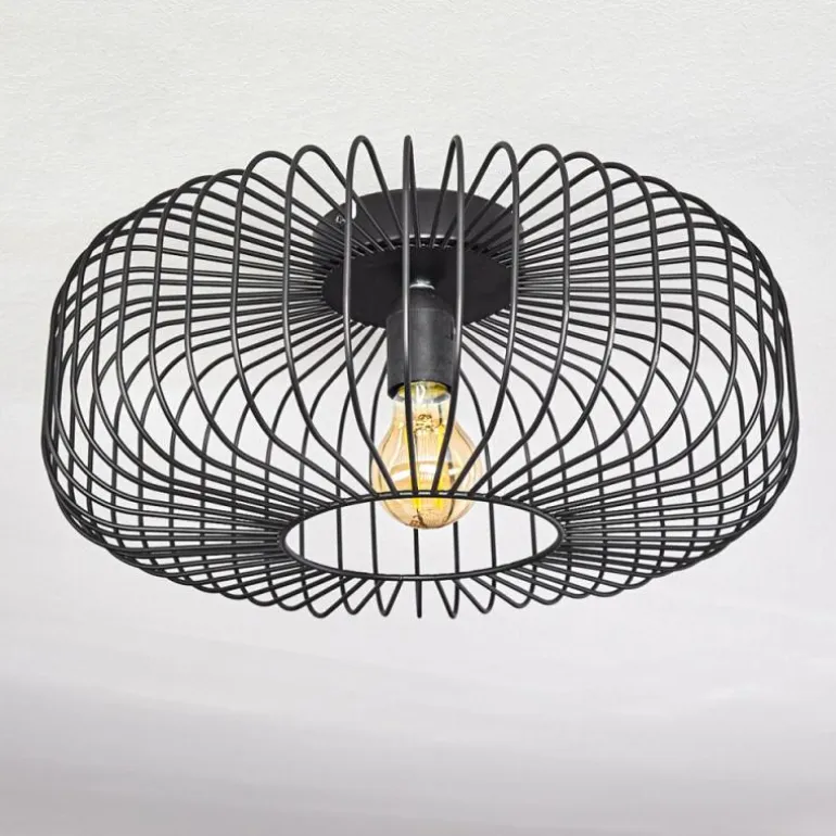 Plafonnier Wemude Noir, 1 lumière