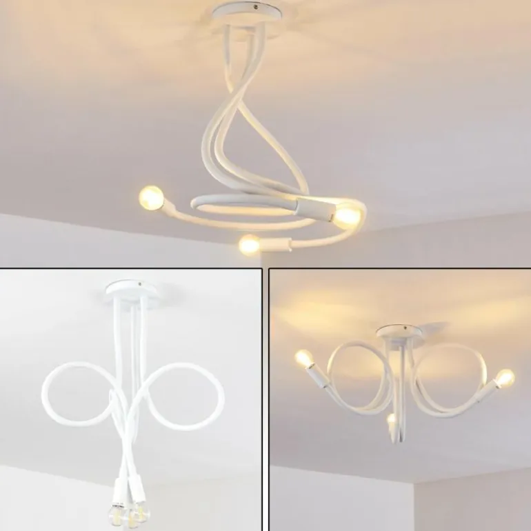 Plafonnier Wertach Blanc, 3 lumières