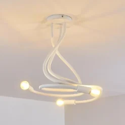 Plafonnier Wertach Blanc, 3 lumières