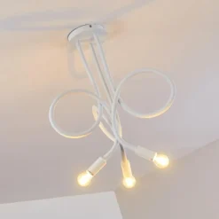 Plafonnier Wertach Blanc, 3 lumières