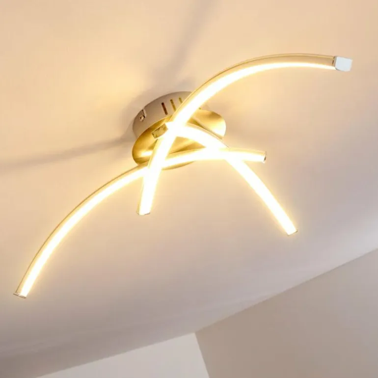 Plafonnier Wikon LED Nickel mat, 3 lumières