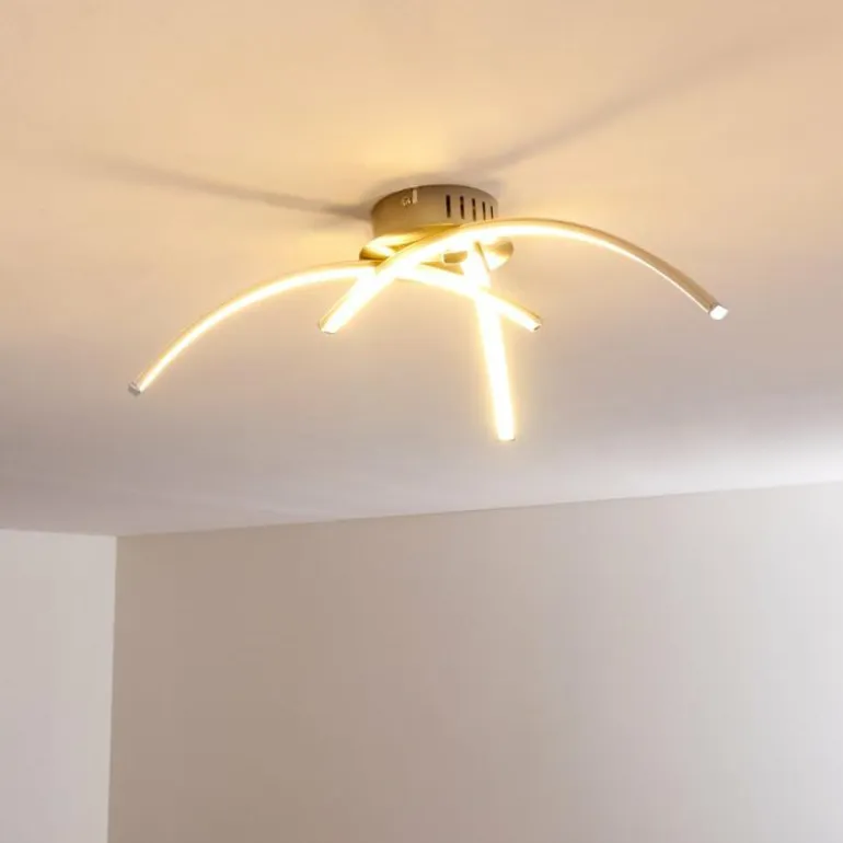 Plafonnier Wikon LED Nickel mat, 3 lumières