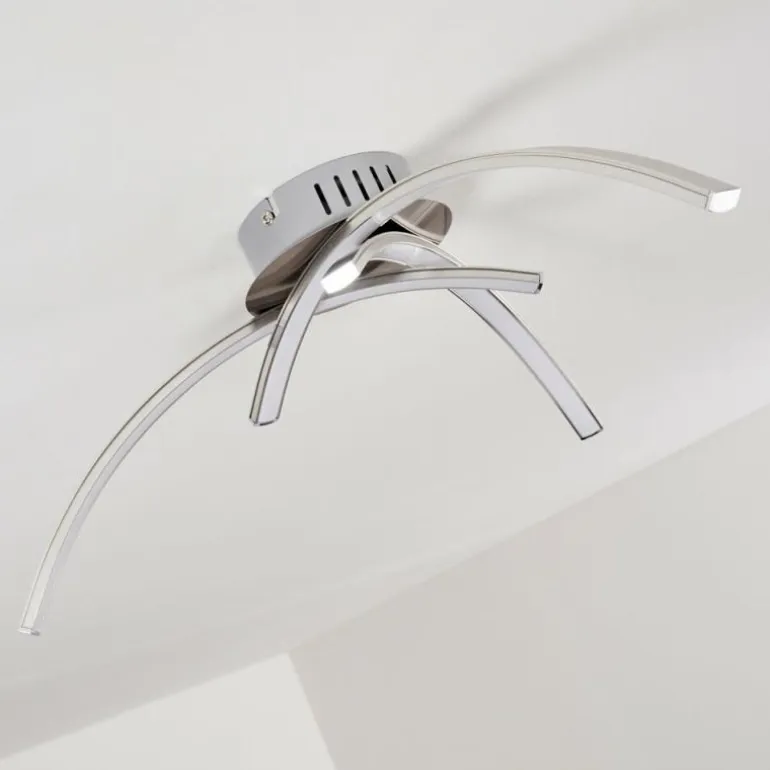 Plafonnier Wikon LED Nickel mat, 3 lumières