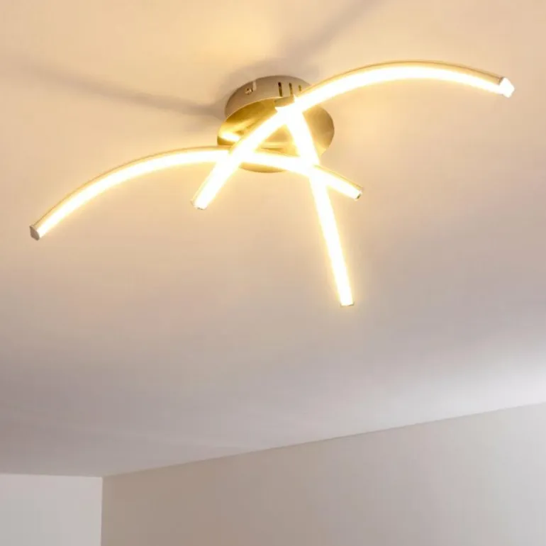 Plafonnier Wikon LED Nickel mat, 3 lumières
