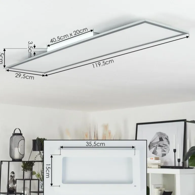 Plafonnier Wilderswil LED Blanc, 1 lumière