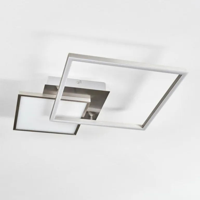 Plafonnier Wimmarp LED Chrome, Nickel mat, 1 lumière