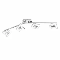 Plafonnier Wofi LEA LED Chrome, 4 lumières
